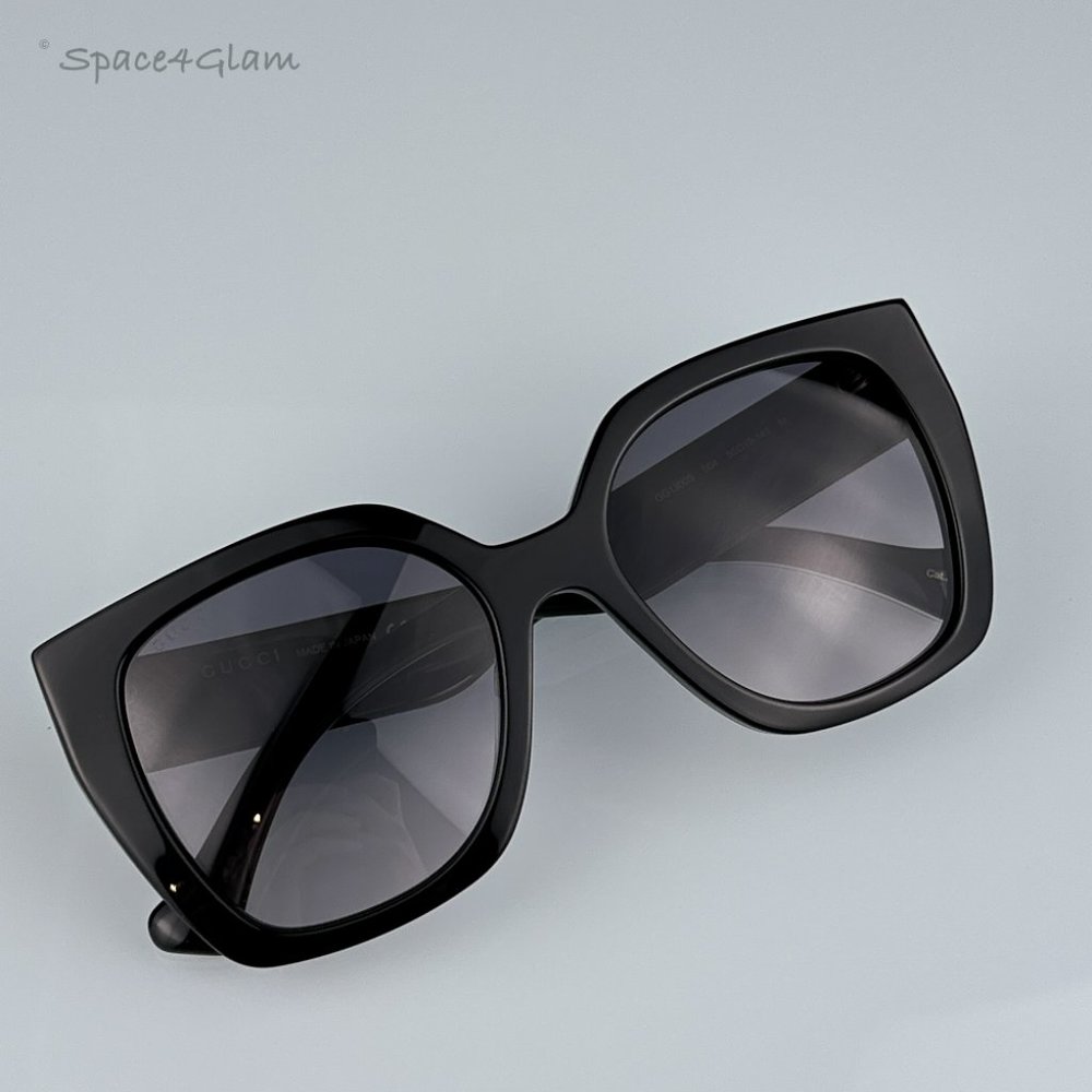 Gucci Women Sunglasses Black Grey Gradient Square GG1300S 004 BRAND NEW - Picture 6 of 11